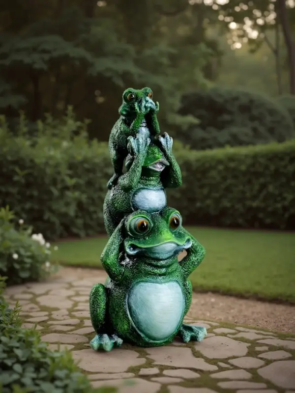 Садовая фигура из гипса &laquo;Лягушки&raquo;, 15&times;12&times;30 см