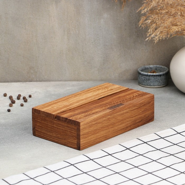 Салфетница-органайзер кухонный Adelica, 2в1, с отделением под чай и специи, 21×12×5,5 см, дуб Салфетница-органайзер кухонный Adelica, 2в1, с отделением под чай и специи, 21×12×5,5 см, дуб