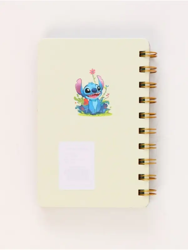 Блокнот с разделителями А6 “Стич в цветочках”, 65л