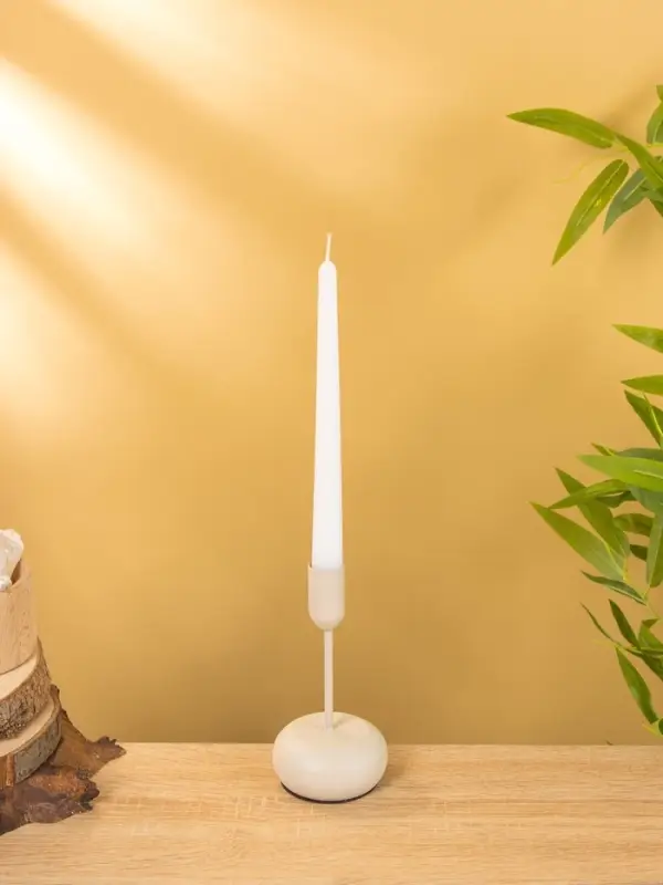 Подсвечник на 1 свечу текстурный  Подсвечник на 1 свечу текстурный "Фисташковый" 8х8х15,5 см