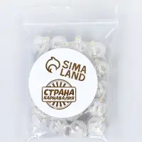 Светодиод для воздушного шара, круглый, жёлтый, набор 20 штук