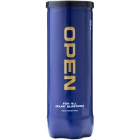 Мяч теннисный NS OPEN X3, уп.3 шт,одобр.ITF, сукно, нат.резина,желтый, UAA1