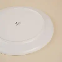 Тарелки SL Home &laquo;Гато&raquo;, d=20 см, набор 2 шт., фарфор, белые