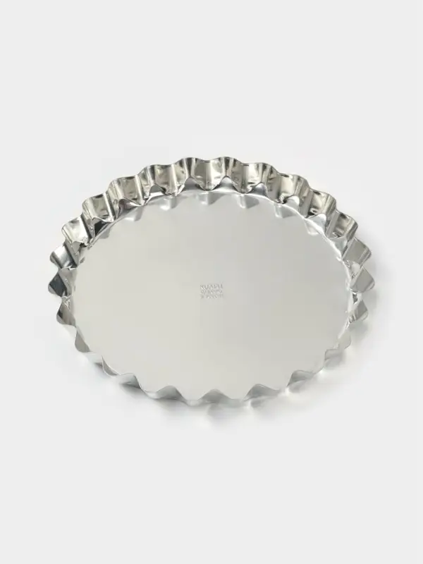 Форма для выпечки, d=26 см, h=2.8 см, жесть, серебристая