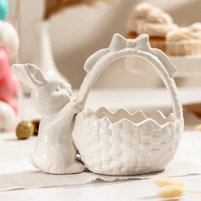 Конфетница Доляна «Зайка», 450 мл, 20×13×16,3 см Конфетница Доляна «Зайка», 450 мл, 20×13×16,3 см