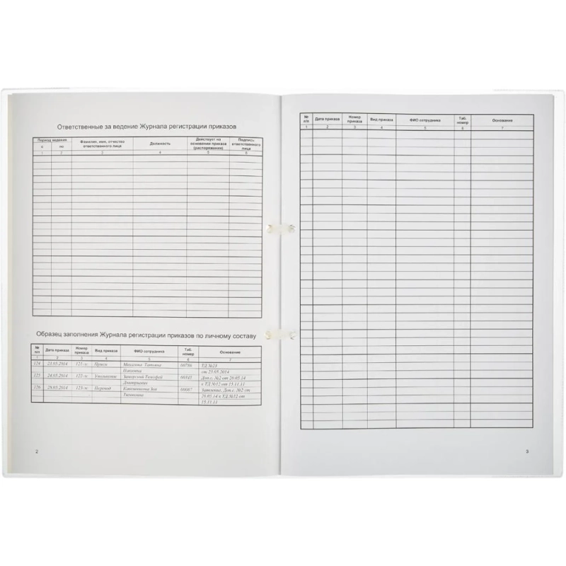 Журнал регистрации приказов  по личному СОСТАВУ, 32л