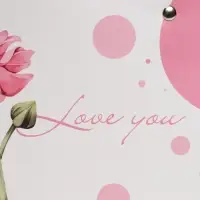 Пакет влагостойкий для цветов Love you, 24&times;12&times;12 см
