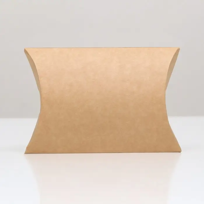 Коробка складная, подушка, крафт, 15 х 11 х 3 см, Коробка складная, подушка, крафт, 15 х 11 х 3 см,