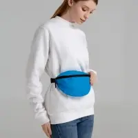 Поясная сумка Manifest Color из светоотражающей ткани, синяя