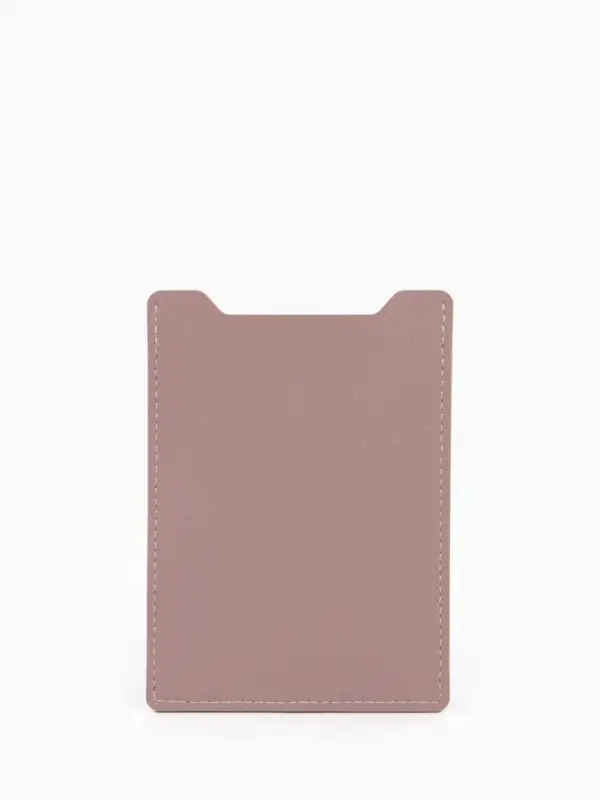 Обложка для автодокументов, СТС и права, 9&times;0.3&times;12.5 см, розовая