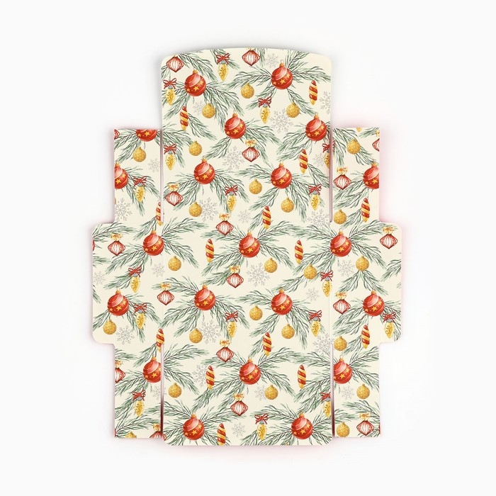 Коробка подарочная новогодняя складная двухсторонняя «Уютный Новый год», 16.5 х 12.5 х 5 см, Новый год Коробка подарочная новогодняя складная двухсторонняя «Уютный Новый год», 16.5 х 12.5 х 5 см, Новый год