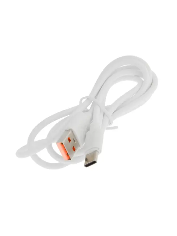 Кабель Luazon, Type-C - USB, 2 А, 1 м, белый