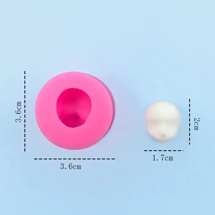 Форма силиконовая универсальная «Лицо», размер изделия — 1,7 × 2 см