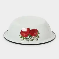 Миска эмалированная, 1 л, белая