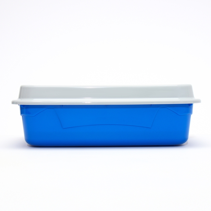 Туалет с бортом и сеткой, 45х34х10 см, синий/серый Туалет с бортом и сеткой, 45х34х10 см, синий/серый