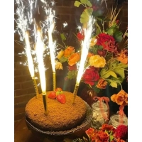 Набор свечей для торта Фонтан,4шт/уп,высота свечи 12,5см, 40сек,MF-001