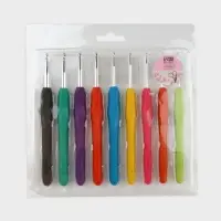 Набор крючков для вязания, d=2-6 мм, 14 см, 9 шт., разноцветный