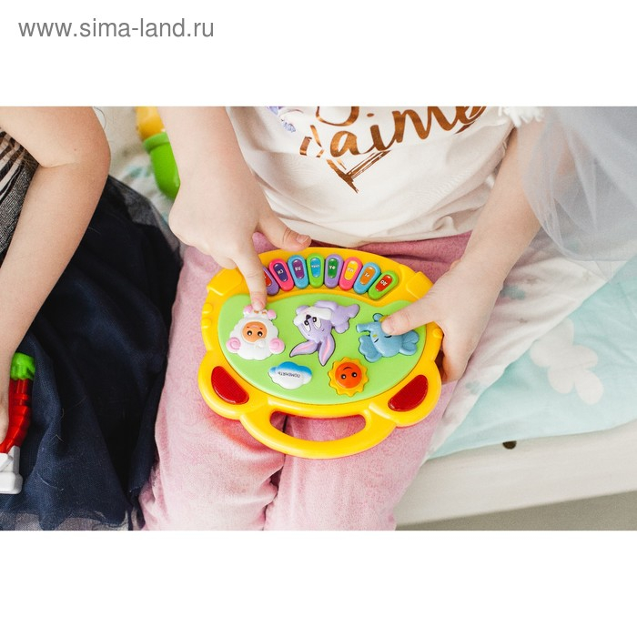 Музыкальная игрушка-пианино «Весёлые друзья», световые и звуковые эффекты, МИКС Музыкальная игрушка-пианино «Весёлые друзья», световые и звуковые эффекты, МИКС