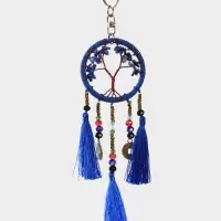 Брелок ловец снов "Древо" 19 см, цв. синий Брелок ловец снов "Древо" 19 см, цв. синий