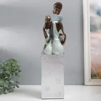 Фигурка полистоун &laquo;Африка. Мать и ребёнок&raquo;, серебро 11.5&times;12&times;41 см