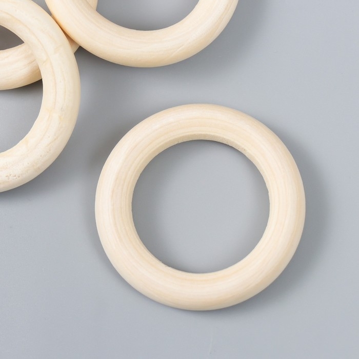 Кольца деревянные d=45 мм (набор 4 шт) без покрытия Кольца деревянные d=45 мм (набор 4 шт) без покрытия