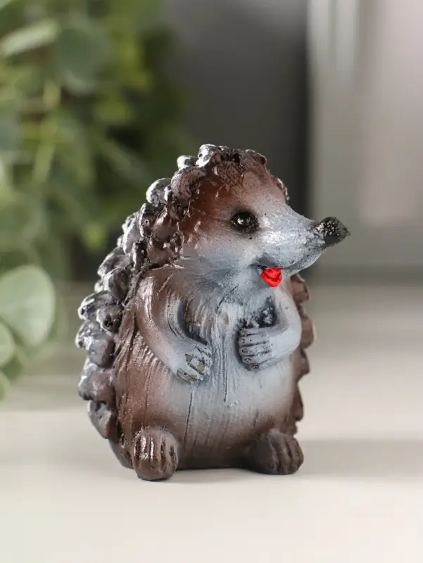 Сувенир Ежик шишка , 7х7,5х6,5 см