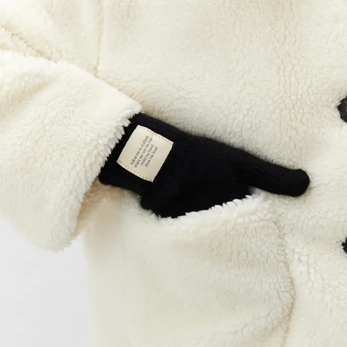 Перчатки женские MIST с шерстью кролика, р-р 22 см, цв. черный