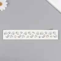 Переводная тату на тело чёрная «Браслет. Ракушки», 20×3 см