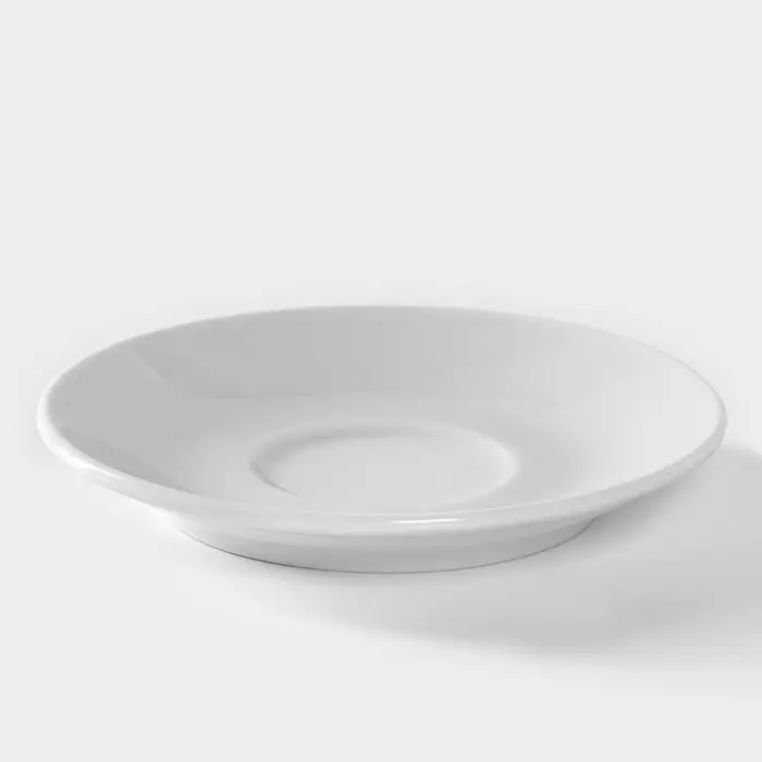 Блюдце Добрушский завод &laquo;Бельё&raquo;, d=11.5 см, фарфор, белое