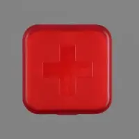 Таблетница, 4 секции, 6×6×2 см, съёмные секции, МИКС