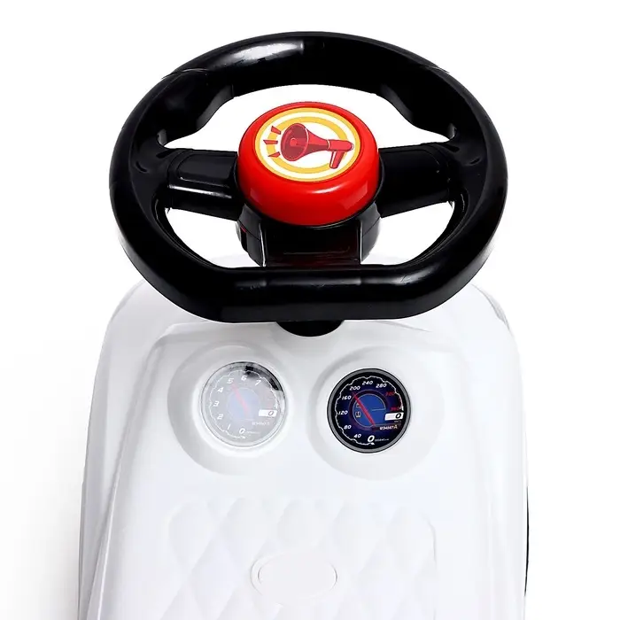 Толокар - пушкар детский &laquo;Ночной гонщик. Машинка&raquo;, звуковые эффекты, цвет белый