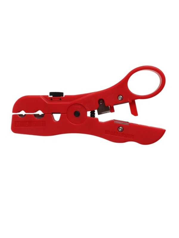 Стриппер ТУНДРА, для зачистки и обрезки витой пары, коаксиального кабеля RG-59/6/7/11 Стриппер ТУНДРА, для зачистки и обрезки витой пары, коаксиального кабеля RG-59/6/7/11