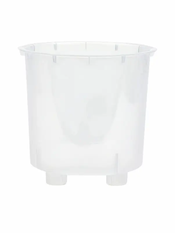 Кашпо со вставкой 2,5 л d15,7 см h15,6см  Кашпо со вставкой 2,5 л d15,7 см h15,6см "Genius" пластик прозрачный