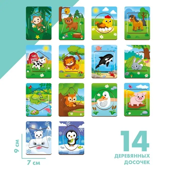 Досочки Сегена Лесная мастерская &laquo;Кто где живёт&raquo;