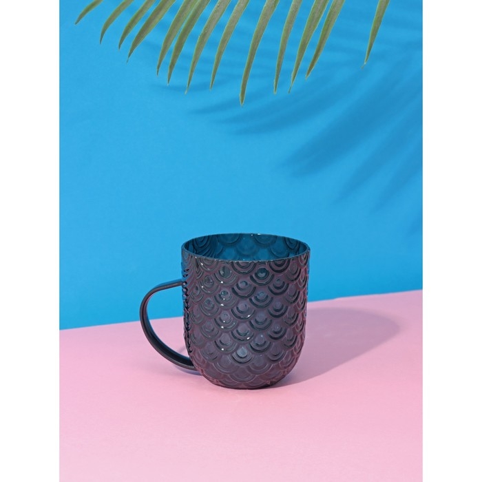 Кружка пластиковая Доляна «Игра воображения», 550 мл, цвет изумрудный