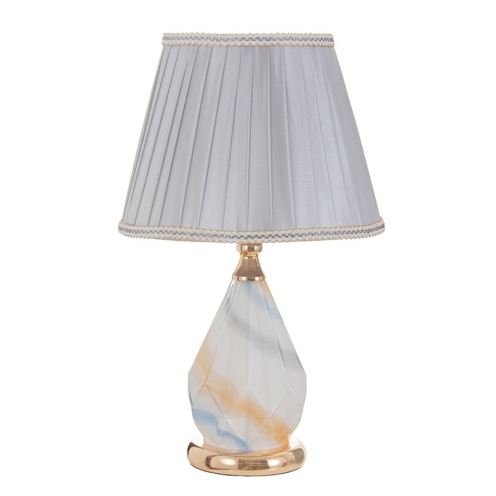 Лампа настольная с подсветкой Лампа настольная с подсветкой "Мирана" 1x60Вт E27 золото 25х25х45 см RISALUX