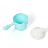 Набор для купания детский: ванночка 86 см, горка, ковш -лейка, голубой