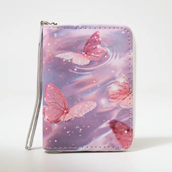 Кошелёк на молнии Выбражулька &laquo;Бабочки&raquo;, розовый