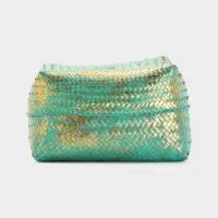 Корзинка плетёная &laquo;Голден мини&raquo;, 30&times;30&times;20 см, голубая