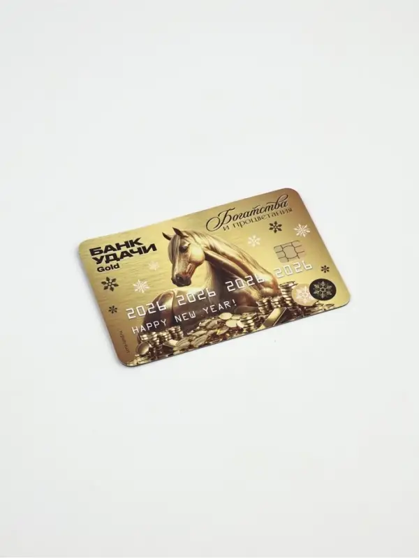 Магнит новогодний на холодильник «Банк удачи», 8,5 х 5,5 см