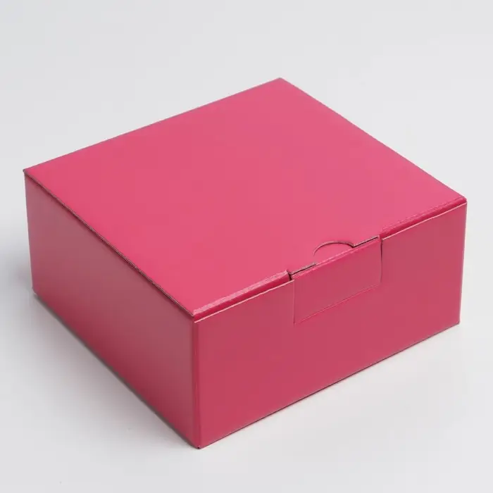 Коробка подарочная складная, упаковка, «Фуксия», 15 х 15 х 7 см Коробка подарочная складная, упаковка, «Фуксия», 15 х 15 х 7 см