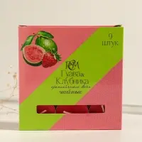 Набор свечей ароматических чайных &laquo;Гуава и клубника&raquo;, 9 шт.