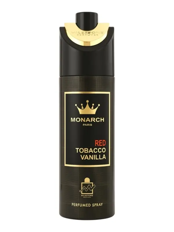 Дезодорант парфюмированный Milestone MONARCH PARIS RED TOBACCO VANILLA unisex, 200 мл