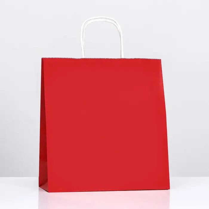 Пакет крафт «Радуга», гранатовый, 26х12х33 см, 80 г/м², 1 шт.