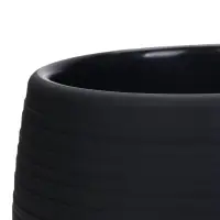 Горшок для цветов &laquo;Япония&raquo;, 3 л, d=22 см, h=20 см, пластиковый, с поддоном, графитовый