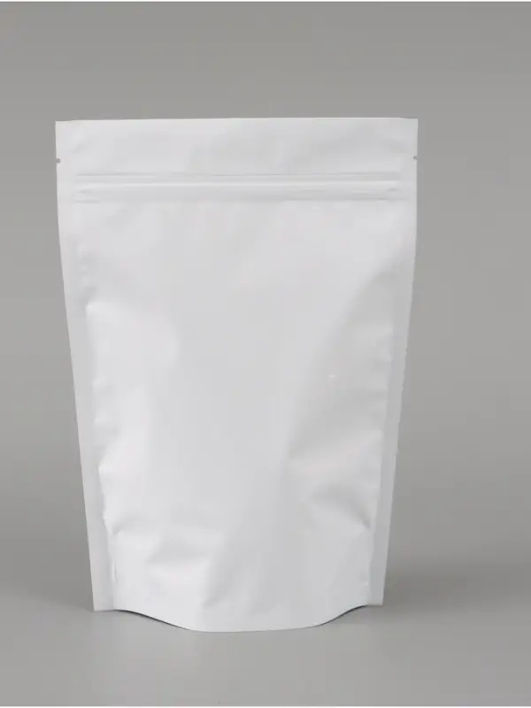 Дой пак металлизированный белый матовый 160х230