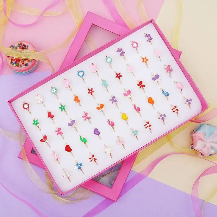 Кольцо детское «Выбражулька» эмаль, форма МИКС, цвет МИКС, безразмерно Кольцо детское «Выбражулька» эмаль, форма МИКС, цвет МИКС, безразмерно