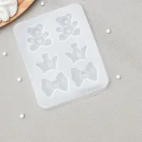 Молд «Атрибуты принцессы», силикон, 12×9,5×1 см, ячейка 3,5×3 см