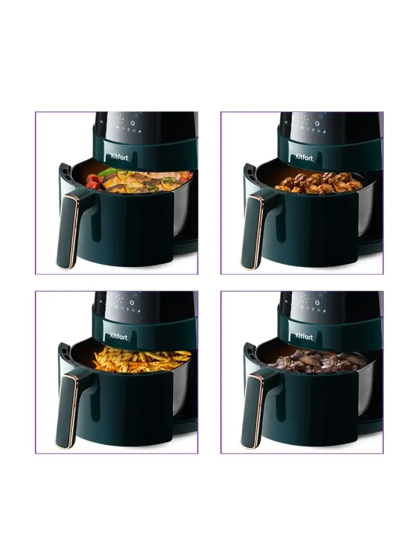 Аэрогриль электрический с решеткой КТ-2222 - 3.3 л - 1500 Вт