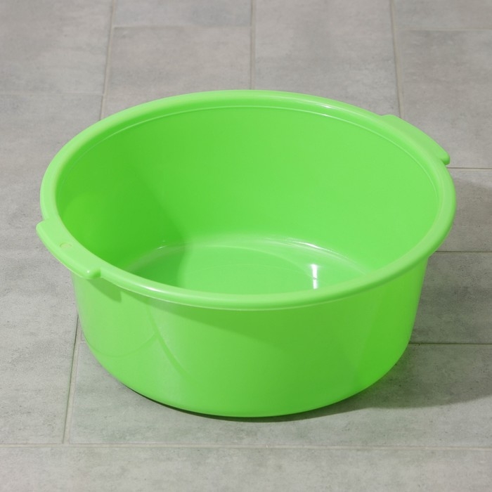 Таз пластиковый круглый, 10 л, цвет салатовый Таз пластиковый круглый, 10 л, цвет салатовый